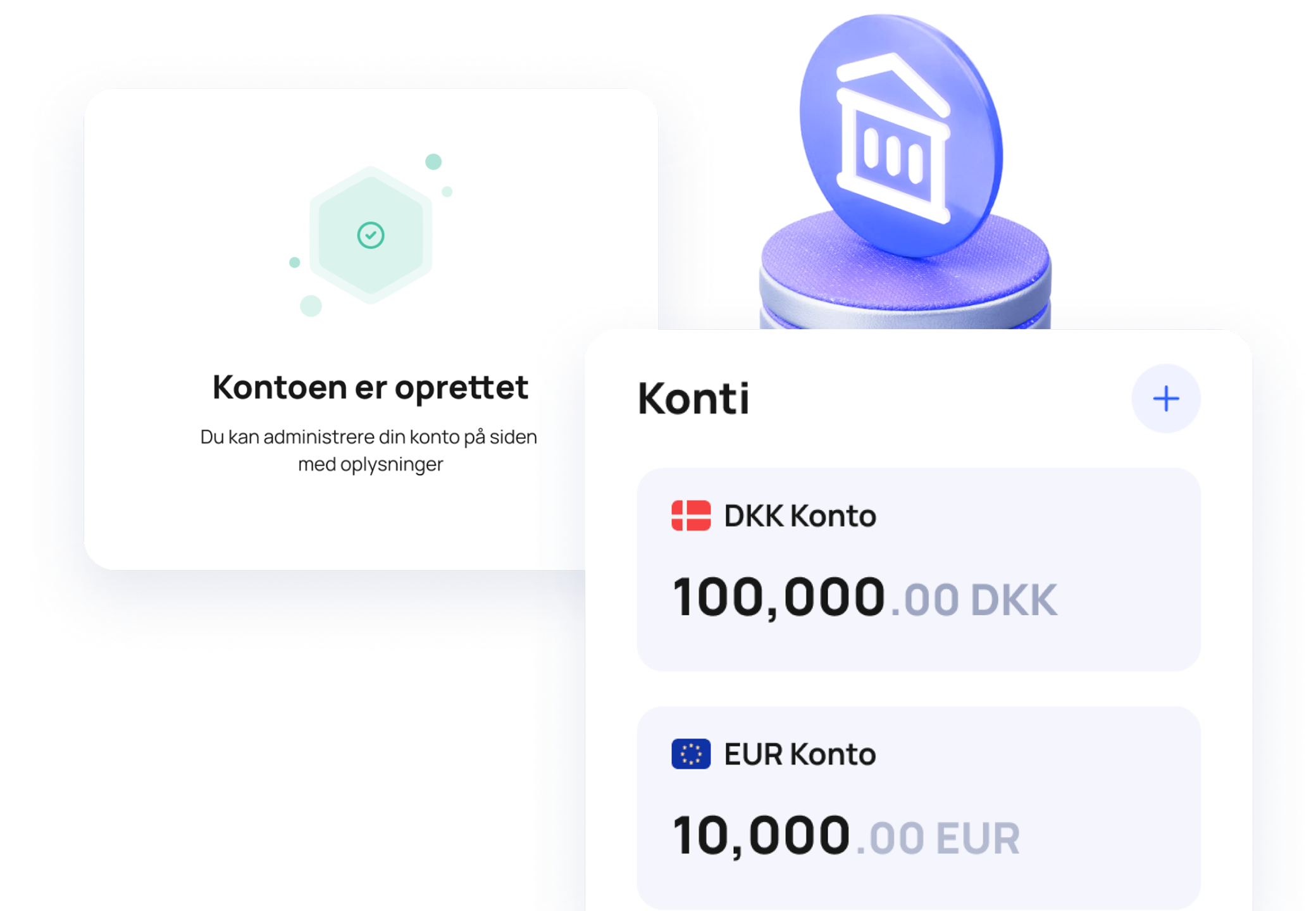 Åbn og administrer dine erhvervskonti